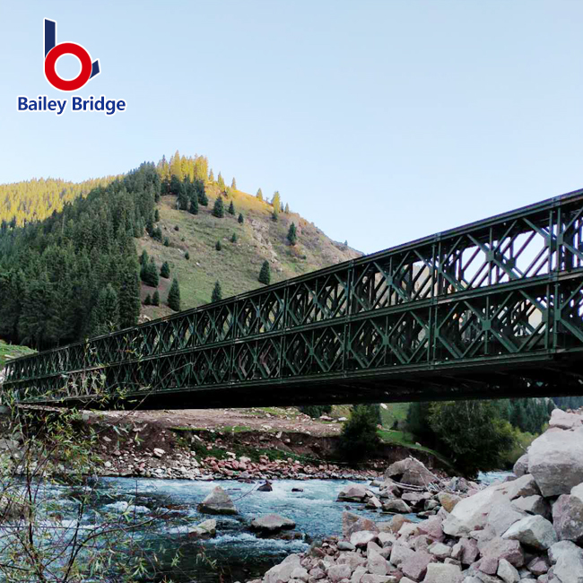 Ponte provisória para o compacto pré-fabricado de aço portátil de Bailey do uso da emergência