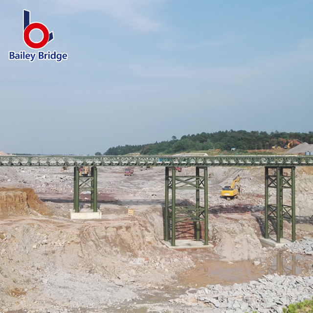 Ponte provisória para o compacto pré-fabricado de aço portátil de Bailey do uso da emergência