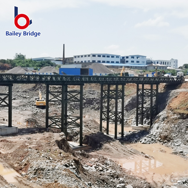 Ponte provisória para o compacto pré-fabricado de aço portátil de Bailey do uso da emergência