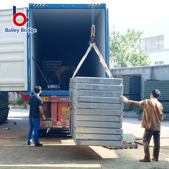 Ponte Bailey usada como ponte de aço de grande extensão com ponte bailey de alta qualidade e preço barato