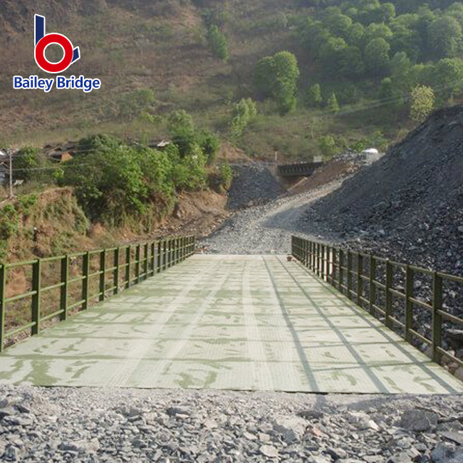 Ponte de aço provisória pré-fabricada ponte de treliça de aço compacta