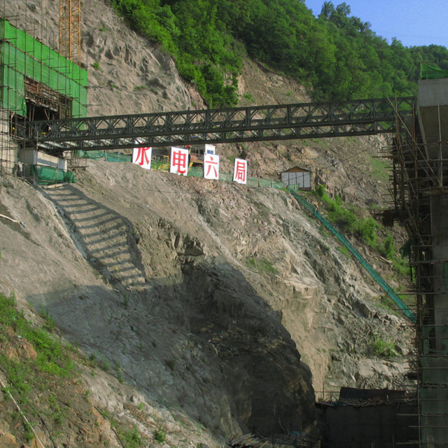 Ponte Bailey (HD-321,30m de comprimento, DSR, aérea) para Sino-hydro 6 Bureau, cidade de Tonghua, província de Jilin