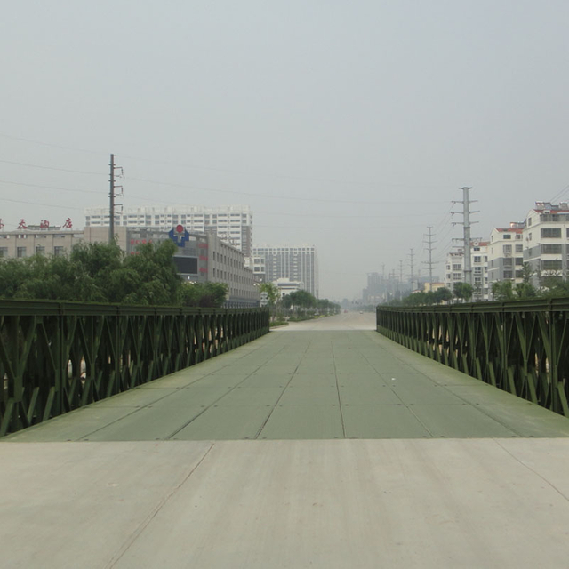 Bailey Bridge (CB-200, pistas duplas) para o Departamento de Construção, Condado de Guan, Cidade de Liaocheng, província de Shandong