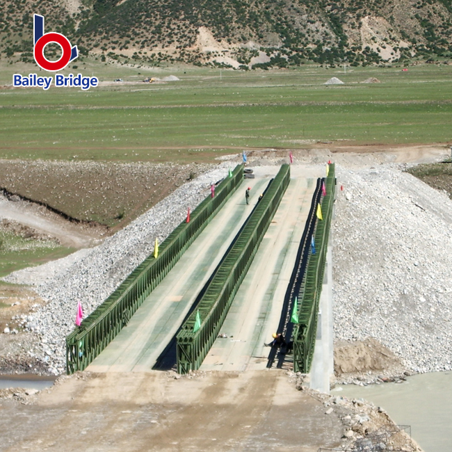 Fabricação temporária de pontes de aço Ponte de aço compacta pré-fabricada barata