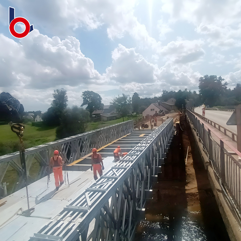 Estrutura de aço personalizada Bailey Bridge Ponte pré -fabricada Pedestria Ponte Trelia de Aço Ponte Bridge Bridge