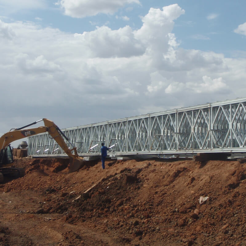 ponte de aço reforçada