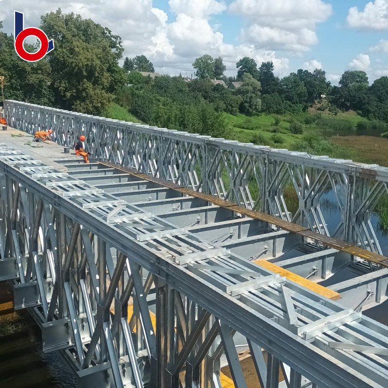 Estrutura de aço personalizada Bailey Bridge Ponte pré -fabricada Pedestria Ponte Trelia de Aço Ponte Bridge Bridge