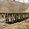 Ponte pedestre de Bailey na cidade de Nanchang, província de Jiangxi