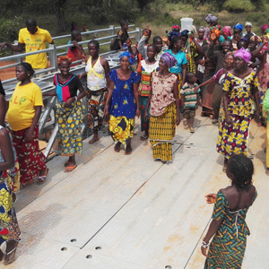 Bailey Bridge (CB-200, pistas duplas) para o Departamento de Construção, Condado de Guan, Cidade de Liaocheng, província de Shandong
