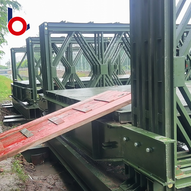 Componentes novos da ponte da construção de aço de Bailey da fabricação provisória do baixo custo