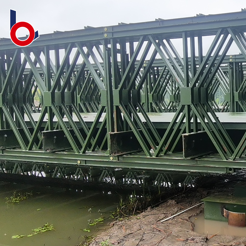 Componentes novos da ponte da construção de aço de Bailey da fabricação provisória do baixo custo
