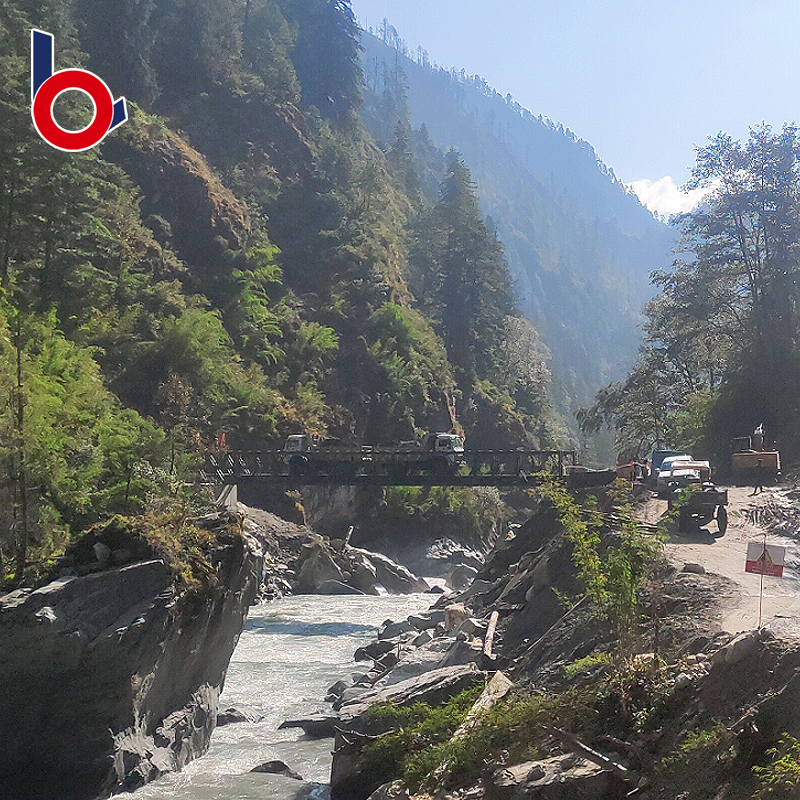 Ponte de construção de aço Bailey pré-fabricada de longa vida útil