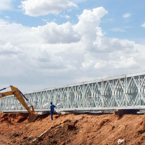 Ponte de aço temporária pré -fabricada a ponte de treliça de aço compacta
