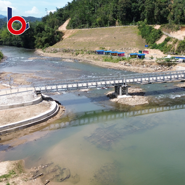Entregue e construiu com sucesso um projeto CB200 Bailey Bridge na Malásia