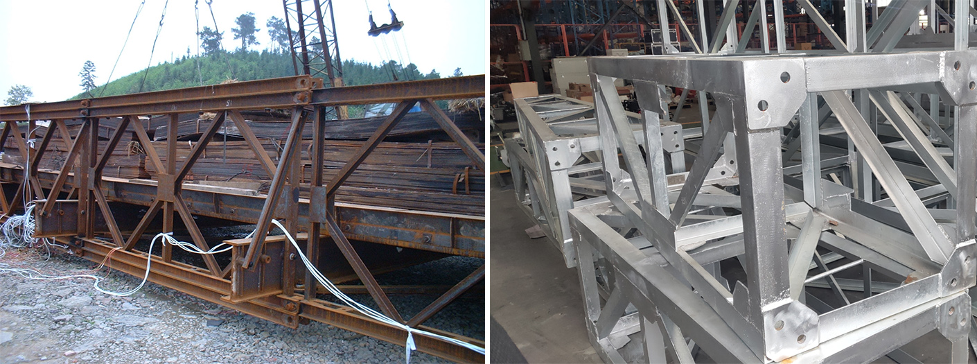 Postes de reten&ccedil;&atilde;o para linhas de transmiss&atilde;o a&eacute;reas- 