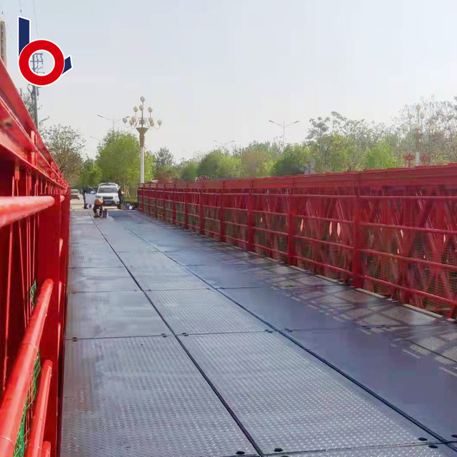 Bailey Bridge (HD-321, TSR) a uma ponte de pedestres pré-fabricada em 42m em Liaocheng, cidade, província da cidade de Shandong