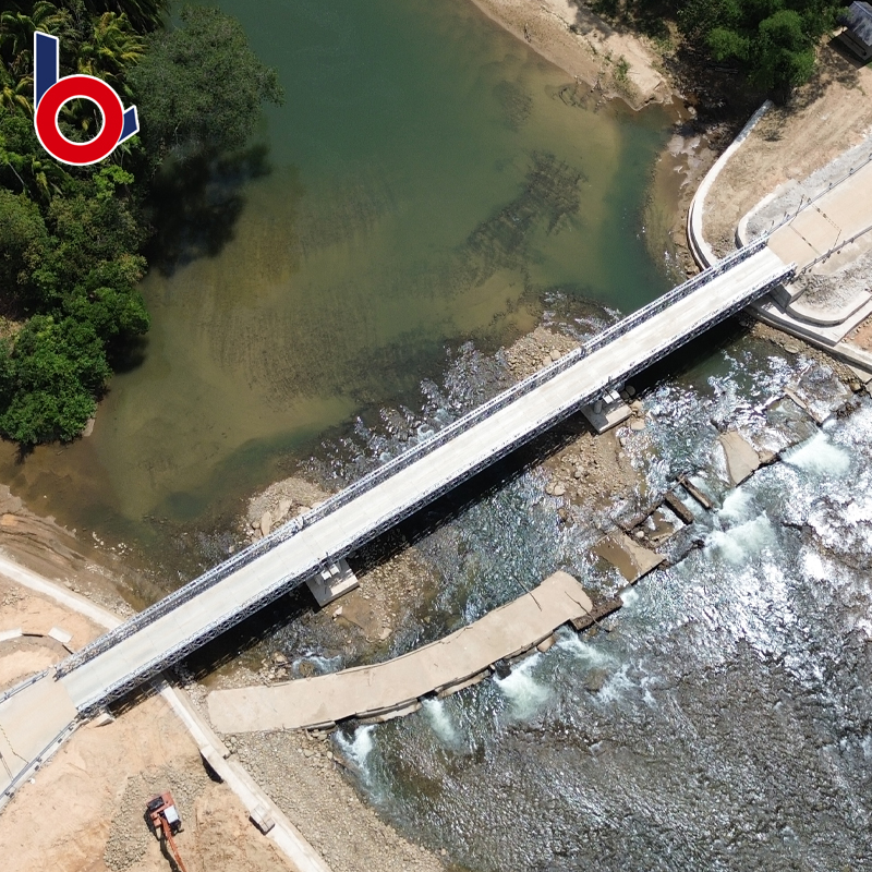 Entregue e construiu com sucesso um projeto CB200 Bailey Bridge na Malásia